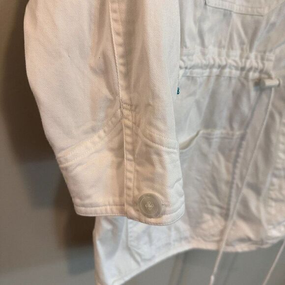VTG Adam Douglass Adrianna Papell White Cotton Embellished Jacket Womens 14 NWT - Picture 13 of 13